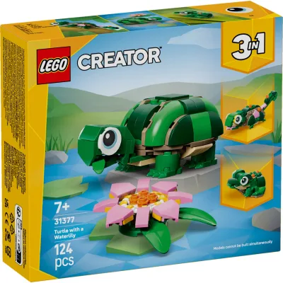 Конструктор LEGO Creator Черепаха з квіткою водяної лілії (31377)