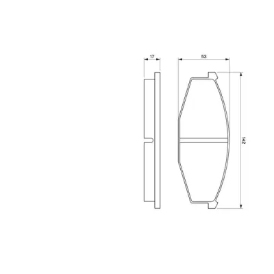 Гальмівні колодки Bosch 0 986 468 630