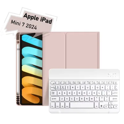 Чохол до планшета BeCover with keyboard Apple iPad Mini 7 2024 Pink (712996)