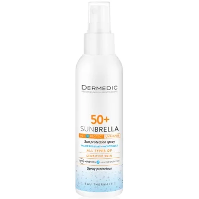 Засіб від засмаги Dermedic Sunbrella Сонцезахисний молочко-спрей для тіла SPF50+ 150 мл (5901643175269)