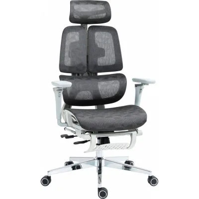 Офісне крісло GT Racer B-2450 White/Gray