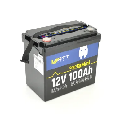 Батарея LiFePo4 WattCycle 12,8V 100Ah, 1,28kWh, Bluetooth (WT12V100AH100MINIBT)