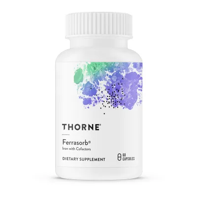 Вітамінно-мінеральний комплекс Thorne Research Будівельна Формула Крові, Ferrasorb, 60 гелевих капсул (THR-75003)