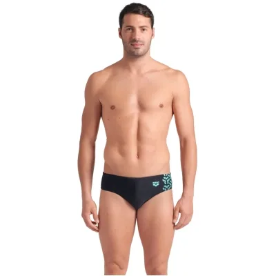 Плавки Arena Kikko V Swim Briefs 006750-508 чорний, бірюзовий 110 (3468337491552)