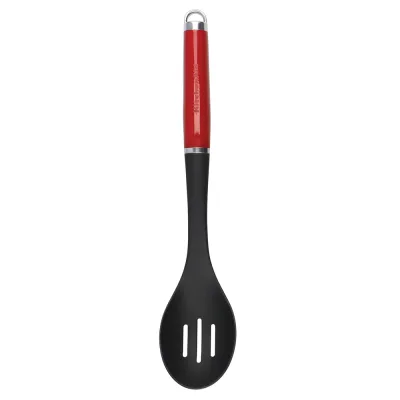 Ложка кухарська KitchenAid Coreline для сервіровки з прорізами, 35,3 см, червона (KAG004OHERE)