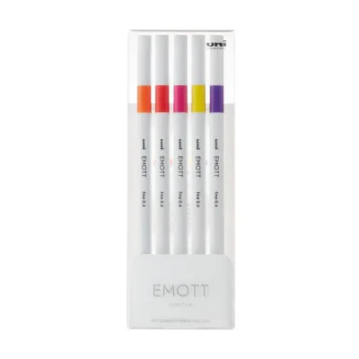Лайнер UNI набір Emott Passion Color 0.4 мм 5 кольорів (PEM-SY/5C.02PC)