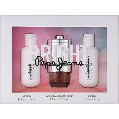 Набір косметики Pepe Jeans Bright парфумована вода 30 мл + лосьйон для тіла 60 мл + гель для душу 60 мл (8436581949254)