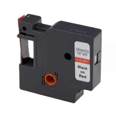 Стрічка для принтера етикеток UKRMARK RL-D-45017P-BK/RE, аналог DYMO S0720570, 12мм х 7м. (900298)