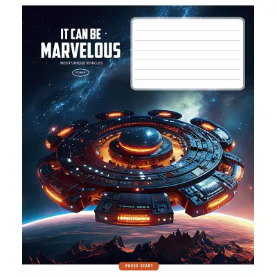 Зошит Школярик Star Marvelous 18 аркушів лінія (018-3591L)