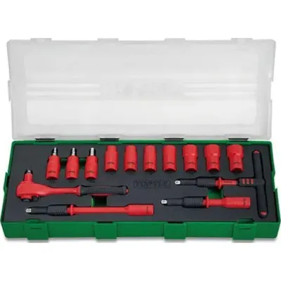 Набір інструментів Toptul ізольовані VDE 1/4" 14 шт. (6-гр.) (GZA1447)