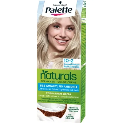 Фарба для волосся Palette Naturals без аміаку 10-2 Холодний блондин (3838824171180)