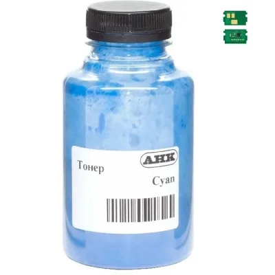 Тонер Kyocera Ecosys PA2600/MA6100, TK-5450 90г 3.2K Cyan chip АНК (50000617)