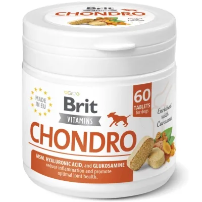 Вітаміни для собак Brit Vitamins Chondro для суглобів 60 таблеток (8595602571635)