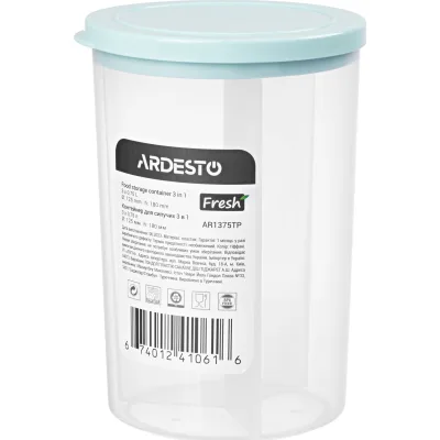 Ємність для сипучих продуктів ARDESTO Fresh 3в1 3 х 0,75 л Тіловий (AR1375TP)