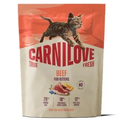 Сухий корм для кішок Carnilove True Fresh Beef Kitten 400 г (8595602582280)