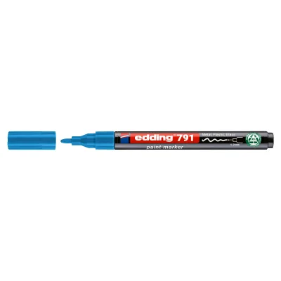 Маркер Edding Paint e-791 1-2 мм круглий блакитний (e-791/10n)