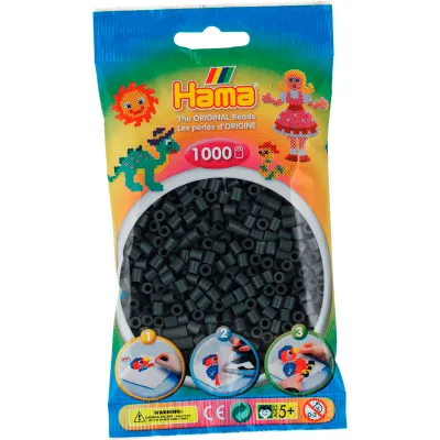 Набір для творчості Hama чорних намистин 1000 шт термомозаіка (207-18)
