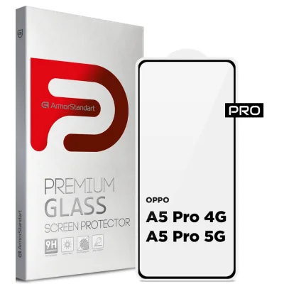 Скло захисне Armorstandart Pro OPPO A5 Pro 4G / A5 Pro 5G Black (ARM85390)