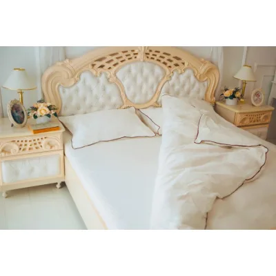 Постільна білизна MirSon Сатин Corner Moko White 175х210 - Двоспальний (2200001484405)