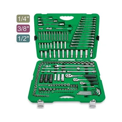 Набір інструментів Toptul 1/4", 3/8", 1/2" 163шт. (GCAI163R)