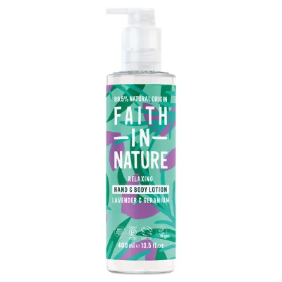 Лосьйон для тіла Faith in Nature Натуральний Для рук і тіла З лавандою та геранню 400 мл (708002400452)