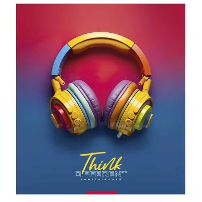Зошит Школярик Think different 96 аркушів лінія (096-3395L)