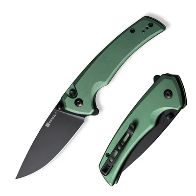 Ніж Sencut Serene, Green Aluminum, Darkwash (S21022B-5)