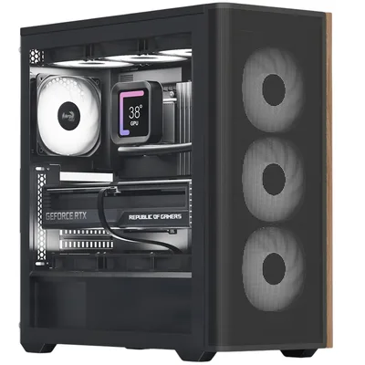 Корпус для ПК AeroCool D501A-G-BK-v2 Black (ACCM-DS01043.11)
