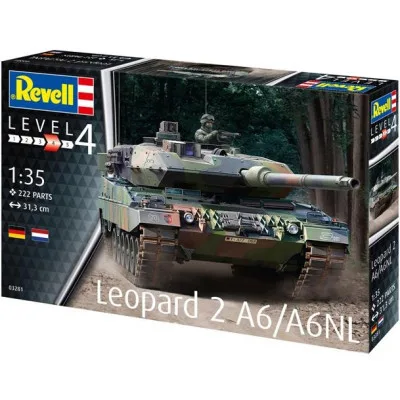Збірна модель Revell Танк Леопард 2 A6/A6NL рівень 4 масштаб 1:35 (RVL-03281)