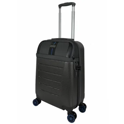 Валіза Semi Line 20" (S) Dark Brown/Blue Line (T5736-1) (DAS303803)