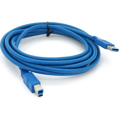 Кабель для принтера USB 3.0 AM/BM 3.0m blue Voltronic (YT-3.0AM\BM-3.0BL)