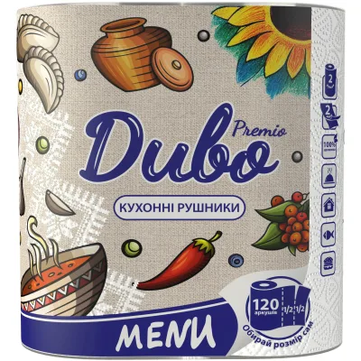 Паперові рушники Диво Premio Menu 2 шари 2 рулони (4820003838488)