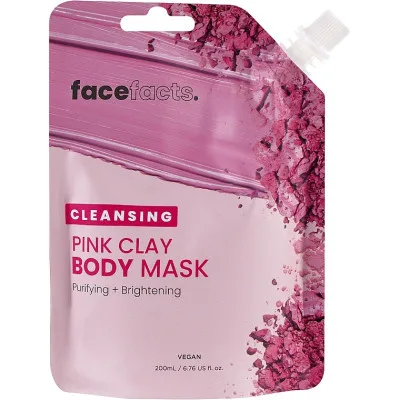 Маска для тіла Face Facts Cleansing Pink Clay Body Mask Очищувальна з рожевою глиною 200 мл (5031413928778)