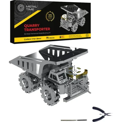 Конструктор Metal Time Колекційна модель Quarry Transporter Механічний кар'єрний самоскид (MT014)
