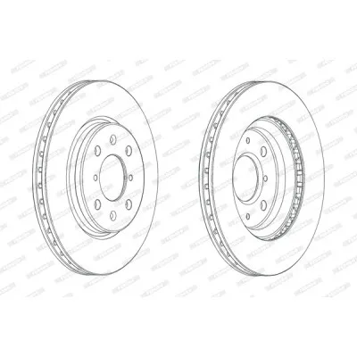 Гальмівний диск FERODO DDF2070C (упаковка 2 шт)