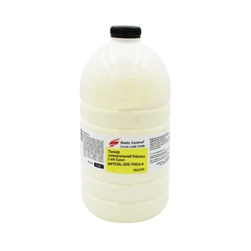 Тонер HP/Canon MPTCOL OS3 1 кг yellow (фасовка) Static Control (MPTCOL-1KG-YOS3-P)