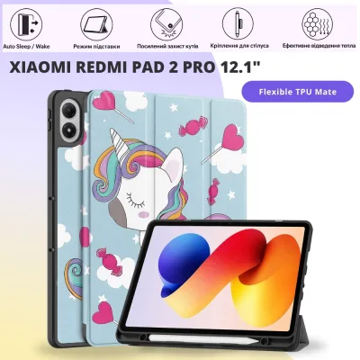 Чохол до планшета BeCover Flexible TPU Mate Xiaomi Redmi Pad 2 Pro 12.1" Unicorn (715613)