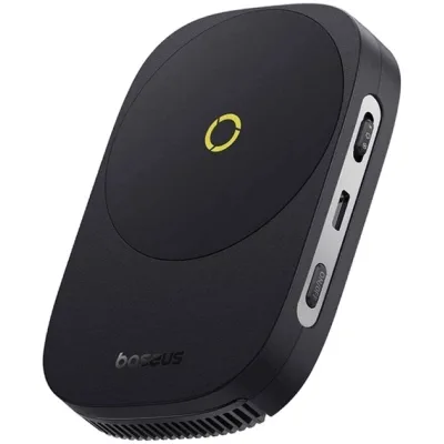 Зарядний пристрій Baseus MagPro II Series Ultra-Thin Magnetic, Cooler, Wireless Charger Cosmic Black (B10572900121-00)