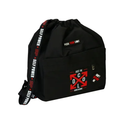 Сумка для взуття Cool For School Чорна з кишенею (CF87315)