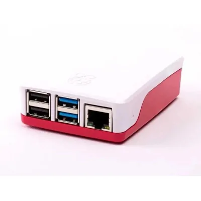 Корпус для Мікро ПК Raspberry Pi Корпус для Raspberry Pi 4 Model B, офіційний червоно-білий (KP4RW)