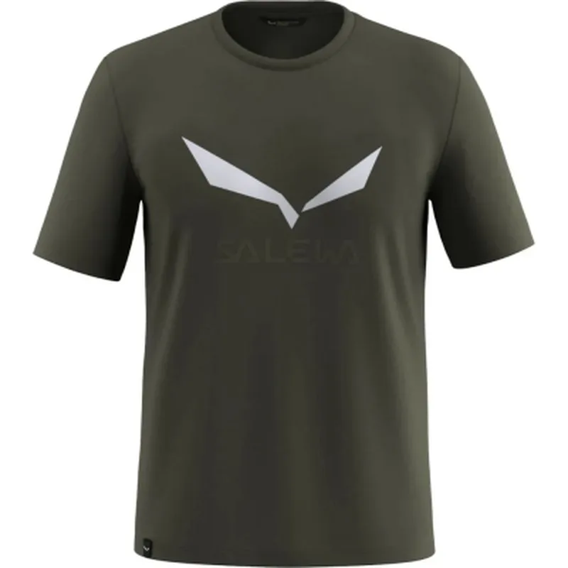 Футболка Salewa Solidlogo Dri-Release 27018 5280 - 48/M - темно-оливковий (013.012.1631)