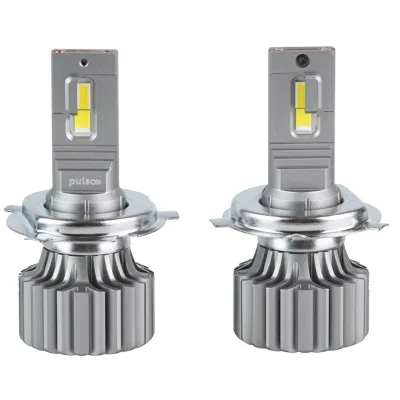 Автолампа PULSO LED-chips OEM PHILIPS Flip chip/9-16V/2*70W/8500Lm/6500K (N1-H4)