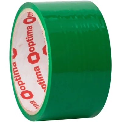 Скотч Optima 45 мм x 50 м, зелений (O45375)