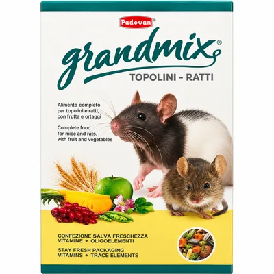 Корм для гризунів Padovan GrandMix Topolini-Ratti для мишей та щурів 400 г (8001254005904)