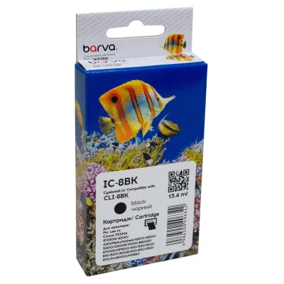 Картридж Barva Canon CLI-8BK (0620B024) 450с (IC-8BK)