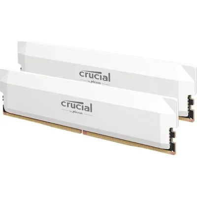 Модуль пам'яті для комп'ютера DDR5 64GB (2x32GB) 6000 MHz Crucial Pro Wite Micron (CP2K32G60C40U5W)