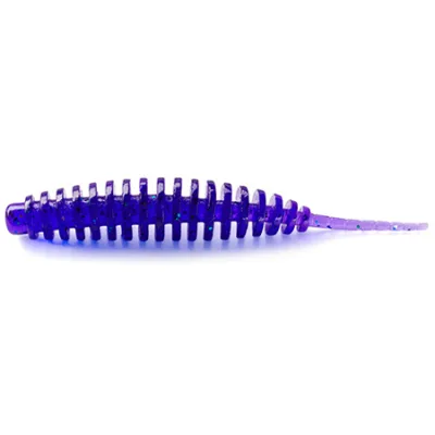 Силікон рибальський FishUP Tanta 1.5" 060 - Dark Violet/Павлина&Silver (10шт/уп) (1864.03.57)