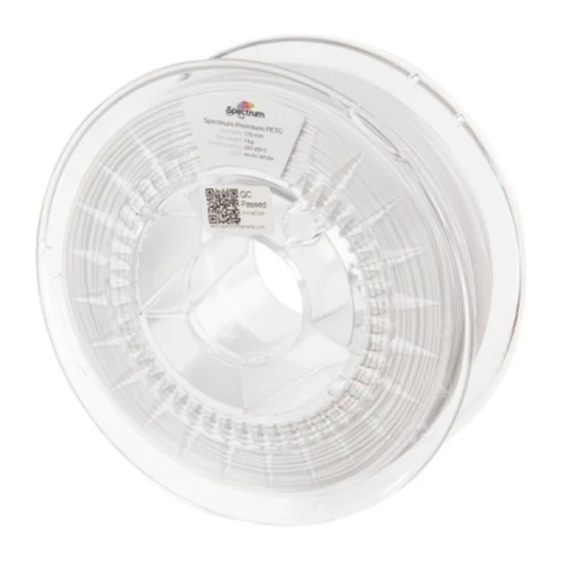 Пластик для 3D-принтера Spectrum PET-G Premium 1.75mm ARCTIC WHITE 1kg (RAL 9016) (80057)