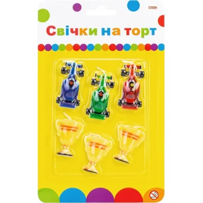 Свічка Maxi Гонки 6 шт на торт (MX624021)