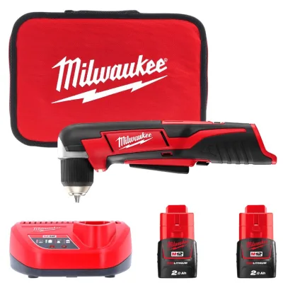 Дриль Milwaukee кутовий 12 Нм, C12 RAD-202В Li-Ion 2x2Ah (4933441215)